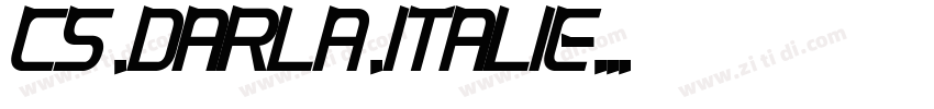 CS Darla Italic字体转换 CS Darla Italic字体转换